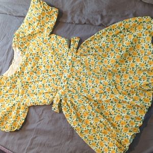 Floral printed bubble dress